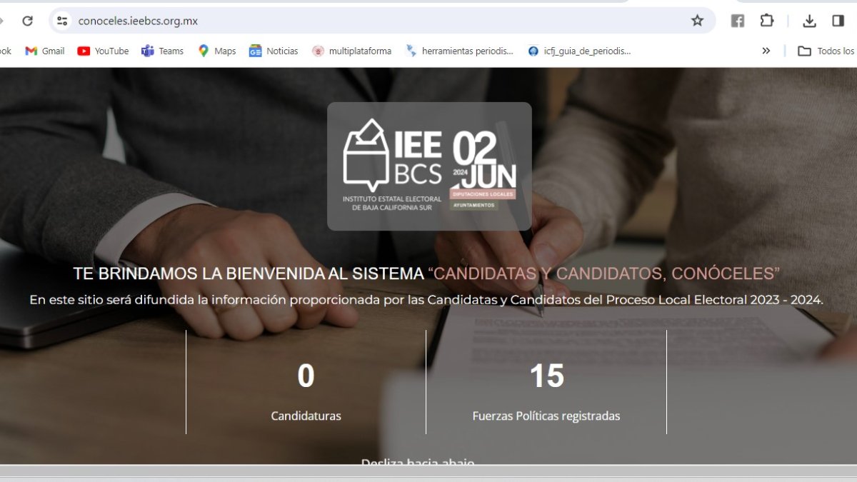 Lanza IEEBCS plataforma para que conozcas a tus candidatos